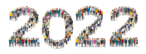 graphic showing 2022 people standing in the shape of the numbers 2022