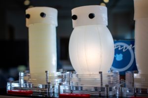 Sprout, a flexible robot by Amy Koike, expands and contracts to communicate.